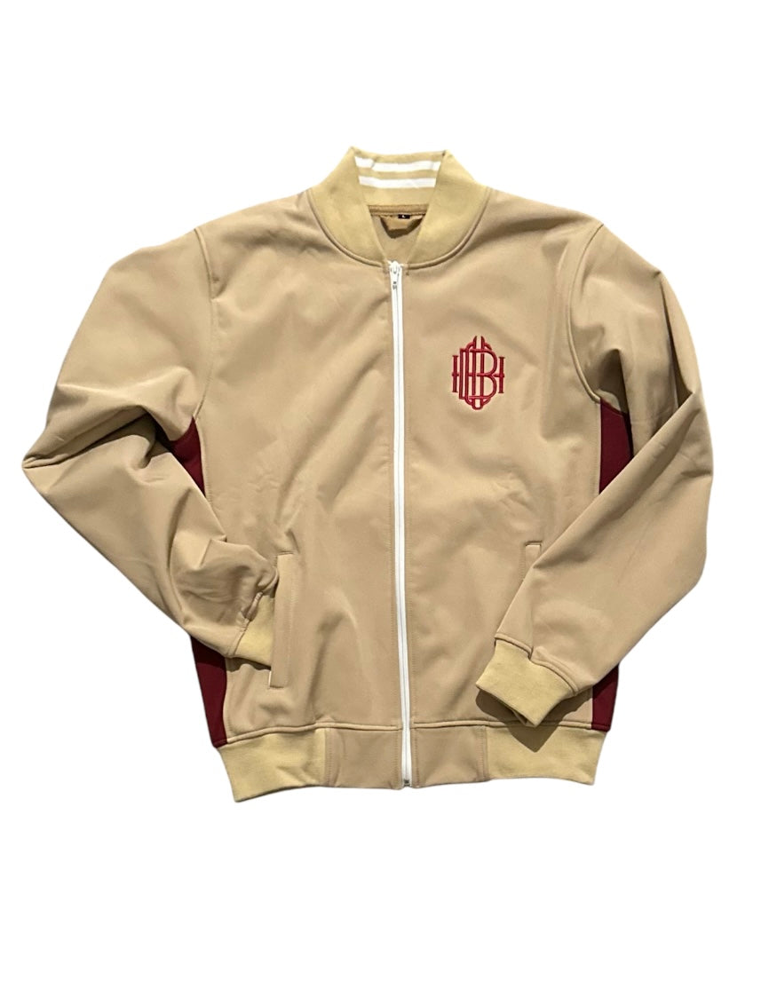 Men’s Tan and Maroon Tracksuit