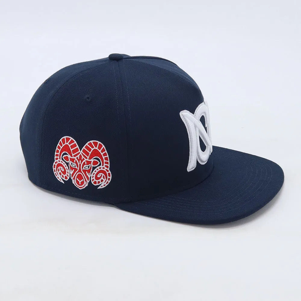 Navy Blue Ram Snapback